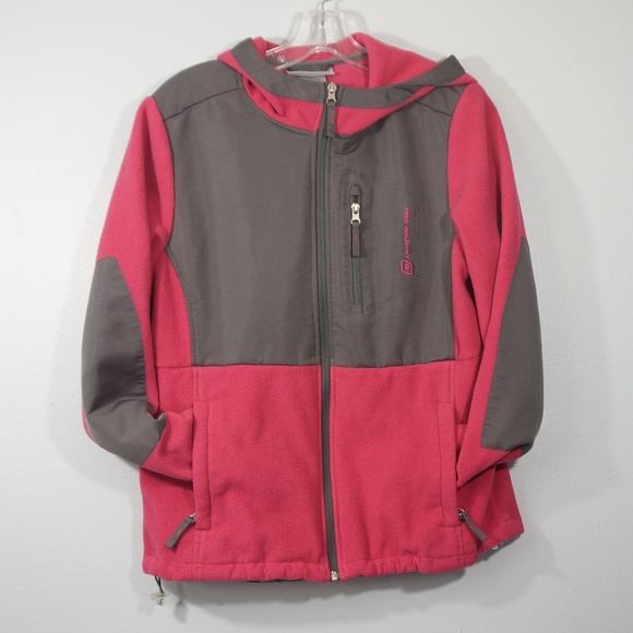Free Country Pink and Gray Hooded Jacket Medium - Picture 4 of 8